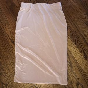 Midi Nude Pencil skirt